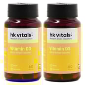 HealthKart HK Vitals Vitamin D3 (2000 IU) 60 softgels - Pack Of 2