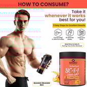 7 - Naturyz Instantized BCAA 5000 PRO, 0.33 lb 15 Servings Mango Orange Mix