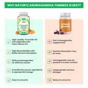 6 - Naturyz Ashwagandha Orange,  50 gummies 