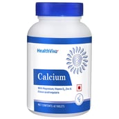 4 - HealthViva Calcium (With Vitamin D3),  Unflavoured  60 capsules 