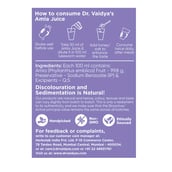 8 - Dr. Vaidya's Cold Pressed Amla Juice,  Natural (Pack of 3)  950 ml 