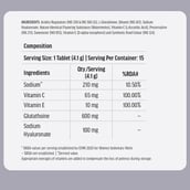 HealthKart HK Vitals Skin Radiance Collagen 200 g Orange & Glutathione Effervescent 15 Tabs Orange & Watermelon Combo