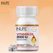 9 - INLIFE Vitamin D3 (2000 IU),  60 capsules  Unflavoured 