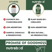 3 - Nutrabud Organics Plant Based Vitamin B12,  120 capsules  Unflavoured 