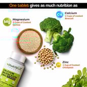 7 - Health Veda Organics Calcium Magnesium Zinc,  60 tablet(s)  Unflavoured 