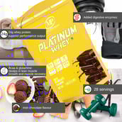 3 - Muscle Performance Platinum Whey,  2.2 lb  Irish Chocolate 