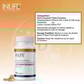 2 - INLIFE Vitamin D3 5000 IU (125 mcg),  60 tablet(s)  Unflavoured 