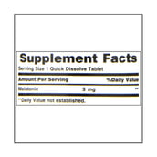 supplement - Nature's Bounty Melatonin (3 mg), 240 tablet(s)
