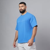 6 - MuscleBlaze Z-Verse T-Shirt,  Royal Blue  Small