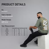 2 - MuscleBlaze Z-Verse Oversized Tshirt,  Military Green  Medium