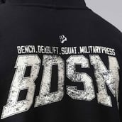 8 - MuscleBlaze Carnage Hoodie,  Black  Small