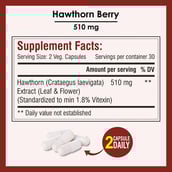 4 - Biotrex Hawthorn Berry (510 mg),  60 veggie capsule(s) 