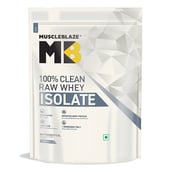 6 - MuscleBlaze Raw Whey Isolate, 2.2 lb 100% Clean Whey Unflavoured