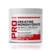 2 - GNC Pro Performance Pure Micronized Creatine Monohydrate,  Unflavoured with Black Plastic Shaker  0.55 lb 