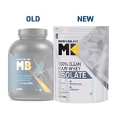 1 - MuscleBlaze Raw Whey Isolate,  4.4 lb  100% Clean Whey Unflavoured 
