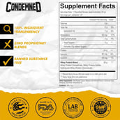 3 - Condemned Commissary Whey Protein,  2.26 lb  Chocolate Peanut Butter 
