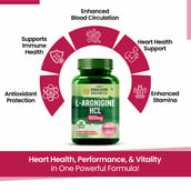 5 - Himalayan Organics L-Arginine HCL 1000mg, 120 veggie capsule(s)