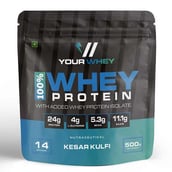 1 - YourWhey 100% Whey Protein, 1.1 lb Kesar Kulfi