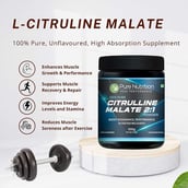 2 - Pure Nutrition 100% Pure L Citrulline DL Malate 2:1 Powder,  0.22 lb  Unflavoured 