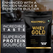 7 - Nakpro Whey Gold Protein Concentrate,  2.2 lb  Unflavoured 