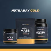 1 - Nutrabay Gold Mighty Mass Gainer,  2.2 lb  Kesar Kulfi 