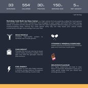 6 - Nutrabay Gold Bulk Up Mass Gainer,  11 lb  Chocolate 