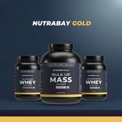 1 - Nutrabay Gold Bulk Up Mass Gainer,  6.6 lb  Strawberry 