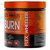 3 - Flex Wheeler Nutrition Burn Stimulant Fat Burner Powder,  0.55 lb  Green Apple 