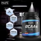9 - INLIFE BCAAs,  0.99 lb  34 Servings  Orange 