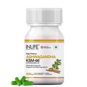 1 - INLIFE Ashwagandha KSM-66 500mg,  60 veggie capsule(s) 
