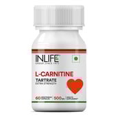 3 - INLIFE L-Carnitine L-Tartrate 500 mg,  60 veggie capsule(s)  Unflavoured 