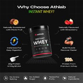 2 - Athlab Instant Whey, 1.1 lb Strawberry Creme