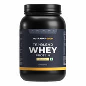 1 - Nutrabay Gold Tri-Blend Whey Protein, 2.2 lb Malai Kulfi