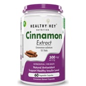 1 - HealthyHey Nutrition Cinnamon Extract,  60 capsules 