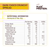 4 - RiteBite Max Protein Peanut Butter,  340 g  Dark Choco Crunchy Spread 