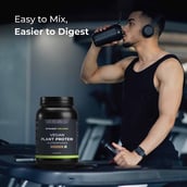 4 - Nutrabay Wellness Vegan Plant Protein + Superfoods,  2.2 lb  Rich Chocolate 