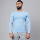2 - MuscleBlaze Air Tech Compression MuscleTee Full Sleeve,  Dusk Blue  X-Large 