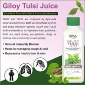 5 - Uma Ayurveda Giloy Tulsi Juice, 1 L
