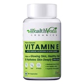 1 - Health Veda Organics Plant Based Vitamin E,  60 capsules 