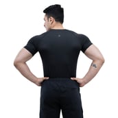 6 - Athflex Men's Half Sleeve Edge Compression T-Shirt,  Medium  Black 