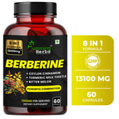 4 - Humming Herbs Berberine 8 in 1 Formula, 60 capsules