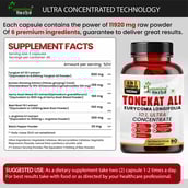 4 - Humming Herbs Tongkat Ali Eurycoma Longifolia,  90 capsules 