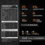 2 - AS-IT-IS Nutrition Soy Protein Isolate,  2.2 lb  Unflavoured 