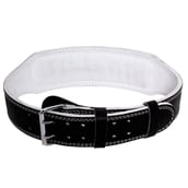 4 - MuscleBlaze Weightlifting Leather Belt, Black 4 Inch Large
