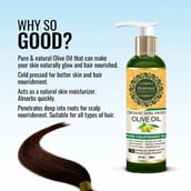 6 - Morpheme Remedies Organic Extra Virgin Olive Oil,  200 ml  All Type Hair 