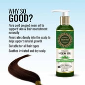 6 - Morpheme Remedies Organic Neem Oil,  120 ml  All Type Hair 