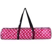 1 - Strauss Yoga Mat Bag (Full Zip), Polka Dots Pink 28 Inch