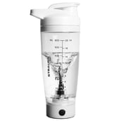 Strauss Automatic Shaker Bottle,  White  600 ml 