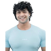 6 - Athflex Men's Half Sleeve Ace Compression T-Shirt,  Large  Powder Blue 