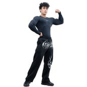 6 - Athflex Men's Full Sleeve Ace Compression T-Shirt, Medium Black